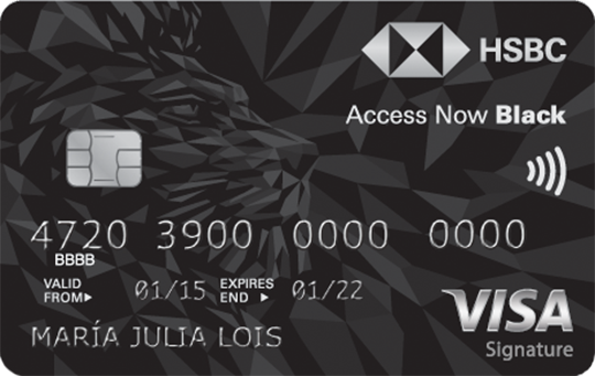 Tarjeta de Crédito Access Now Black